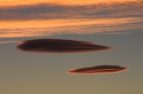 crw_4354 Lenticular clouds at sunset. These clouds appear very frequently in Patagonia.