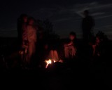 crw_5909 Campfire. No one stayed still enough to be recognizable except for Bjorn on the far right.