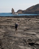 crw_8759 Eu-Jin on the lava flow off Sullivan Bay at Santiago. Taken by Serene Koh.