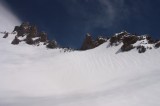 shasta39 Casaval Ridge prime for avalanches after fresh snow fall.