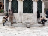 img_0662 Men washing before prayers in the fountain of the New Mosque of Mother Sultan