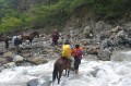img_7937-ray We had to use mules to cross the Rio Blanco because the river was too deep and the current was strong. Taken by Ray Woo.