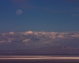 crw_3301 Moon rising over the Salar de Uyuni near sunset.