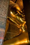_mg_2407 Head of the 46 meter long Reclining Buddha in Wat Pho