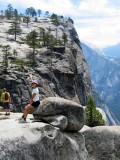 2004yosemite-uppyosemitefalls0015 Serene pointing to Yosemite point.