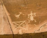crw_4639 Petroglyphs along the Petroglyph trail, Chaco Canyon.